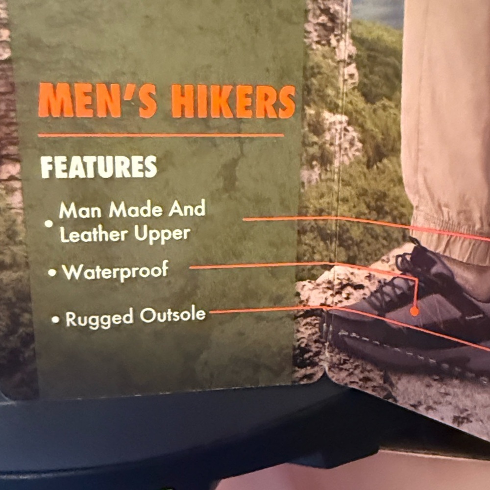 NEW Ozark Trail Men's Waterproof Hiking Shoes Low Top Off The Grid Size 7 - Picture 13 of 16